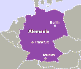 Pases Nacionales de trenes Europeros Mapa Alemania