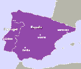 Pases de tren Regionales en Europa Mapa España Portugal